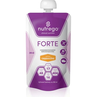 NUTREGO FORTE S PŘÍCHUTÍ CAPPUCCINO POR SOL 12X200ML