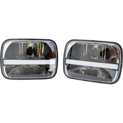 Súprava štvorcových svetlometov LED, Jeep Cherokee XJ, Wrangler YJ, serie 2500