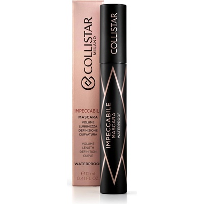 Collistar Voděodolná řasenka pro dokonalý objem a dálku Impeccabile Waterproof Mascara Ultra Black 12 ml