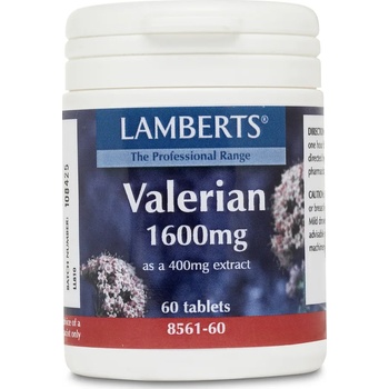 Image 1 of LAMBERTS Хранителна добавка ВАЛЕРИАН , Lamberts Valerian 1600mg 60 Tabs