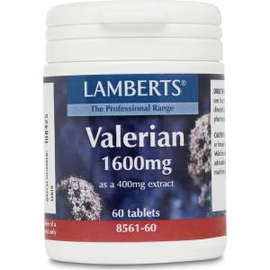 LAMBERTS Хранителна добавка ВАЛЕРИАН , Lamberts Valerian 1600mg 60 Tabs