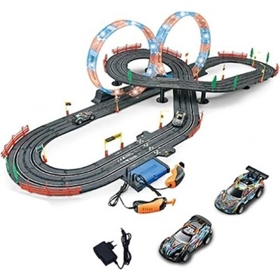 Ocie SOBA Slot Top Turbo Състезателна Писта 2 Коли 740 см