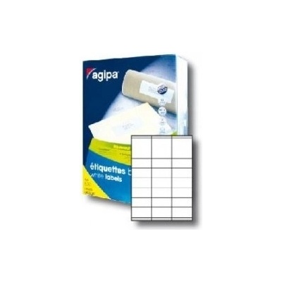 Etikety univerzálne 70x35mm Agipa A4 500 hárkov