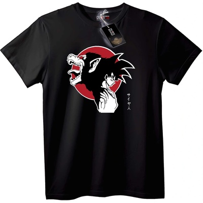 NOONEBRAND Тениска Саян Dragon Ball - XS, Black
