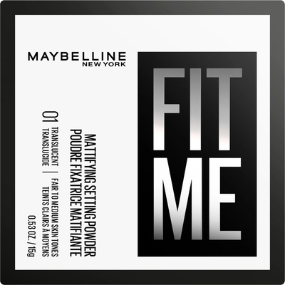 Maybelline Fit Me sypký pudr 01 Translucent 15 g