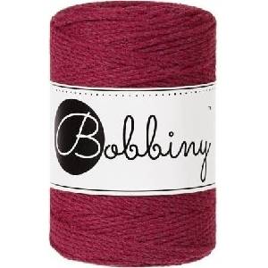 Bobbiny 3PLY Macramé Rope 1, 5 mm 100 m Wine Red юта (TD-E043)