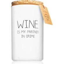 My Flame Fresh Cotton Wine Is My Partner In Crime 7 x 12 cm