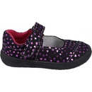 Dětské baleríny a espadrilky Jonap barefoot B14S se srdíčky černá