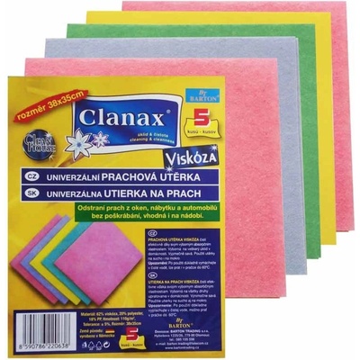 Clanax viskózní utěrka 110 g 34 × 38 cm 5 ks