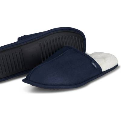 Farah Ahlers Tan Slipper - Navy