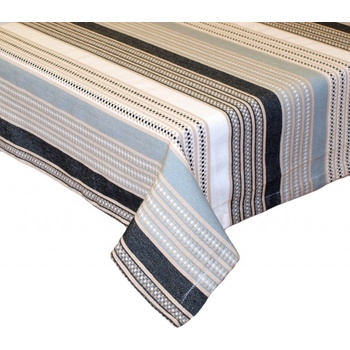 DARČEK Obrus bavlnený Stripe čierny obdĺžnik 40x140 cm