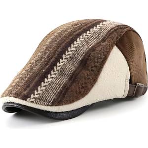 HARAHU Мъжка беретка el-26054 - Кафява kp26054
