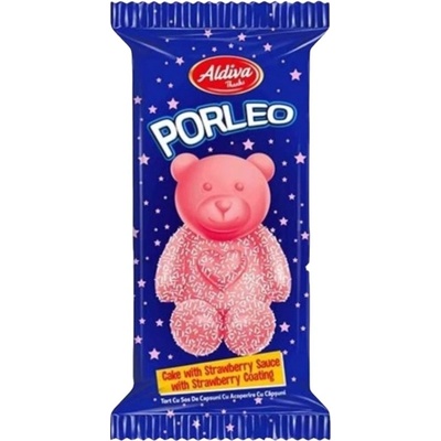 Porleo Medvedík Piškótové pečivo jahodové 50 g