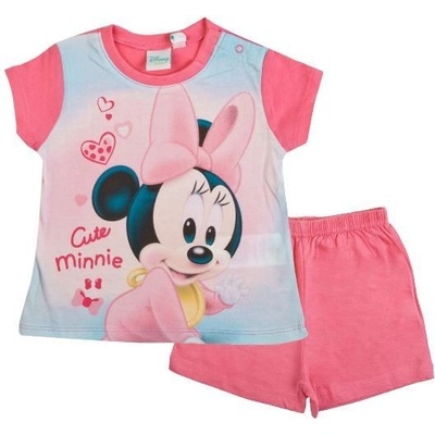 SUN CITY Kojenecké pyžamo Minnie Baby bavlna růžová