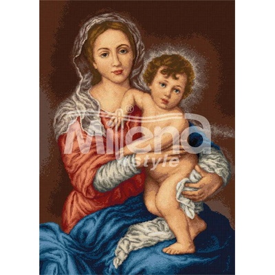 Milena Style Мадона (Мурильо) - гоблен със схема конци Ariadna 1: 1