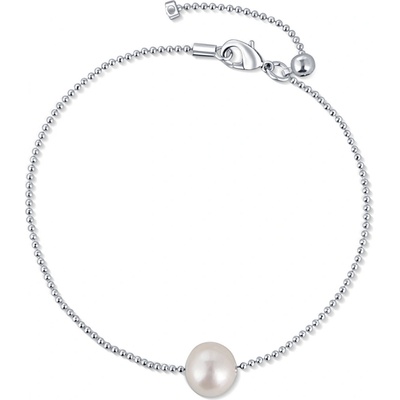 JwL Luxury Pearls jemný oceľový náramok s pravou perlou JL0712