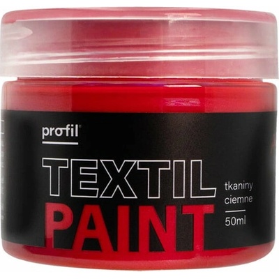Profil metalická farba na tmavý textil 50 ml 09 rubínová