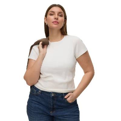 Тениска Vero moda curve Hloe Short short sleeve T-shirt - White (Snow White)