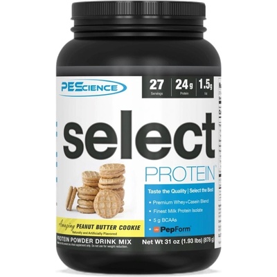 PEScience Select Protein | Milk & Whey Blend [837~905 грама] Фъстъчено масло с бисквити