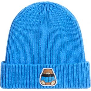 The North Face Детска зимна шапка (beanie) The north face Kid's TNF Logo Box Cuffed Beanie - Active Blue / Nuptse Bear - размер One Size (904-4518-0911)