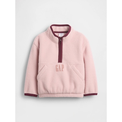 Gap Baby sherpa mikina Arctic Fleece Růžová