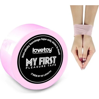 Светло розова лента за робство, незалепваща 15 метра - Non-Sticky Bondage Tape (LVTOY00263)