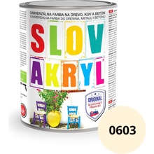 Slovakryl univerzálna farba 0,75 kg Slonová kosť