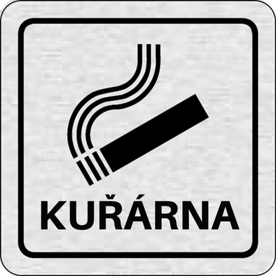Nalepovací cedulka na dveře - Kuřárna