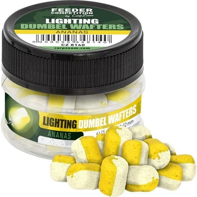 Carp Zoom Svietiace Wafters FC Lighting Dumbel Wafters 15 g 8x12 mm - Ananás