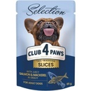 Club 4 Paws Premium Plus Adult Selection kúsky s lososom a makrelou v omáčke 85 g