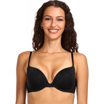 Calvin Klein podprsenka vystužená s kosticami čierna QF5613E-UB1