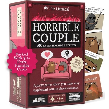 Exploding Kittens Настолна игра Horrible Couple (Extra Horrible Edition) - Парти (HOCO-XTRA-3)