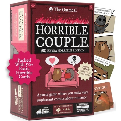 Exploding Kittens Настолна игра Horrible Couple (Extra Horrible Edition) - Парти (HOCO-XTRA-3)