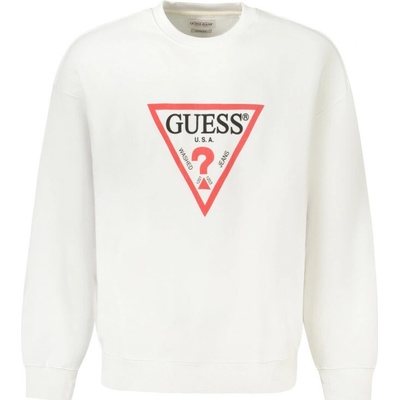 Guess Jeans pánska mikina bez zipsu Biela