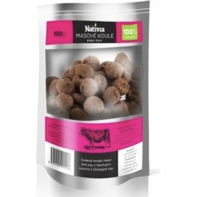 Nativia Masové koule Hovězí 100 g