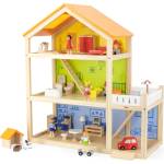 Viga Toys Триетажна дървена къща за кукли Viga (44569)