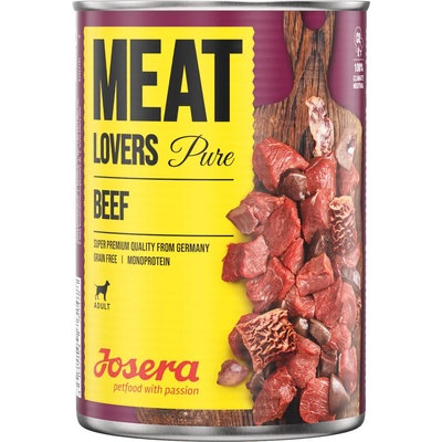 Josera 6х800г Meatlovers Pure Josera, консервирана храна за кучета - говеждо