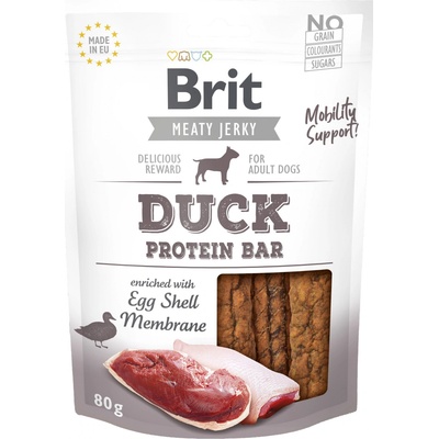 Brit Jerky Snack Duck Protein Bar 80 g