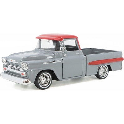 Chevrolet Apache Fleetside Pick-Up 1958 šedáMOTORMAX 1:24