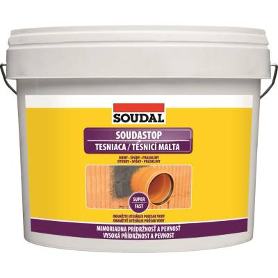 Soudal Soudastop Těsnicí malta Varianta: Soudal Soudastop Těsnicí malta 4,5 kg