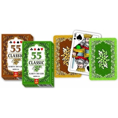 Karty do gry Classic 55 listkow - mix dwóch kolorów (Praca zbiorowa)(Hra)