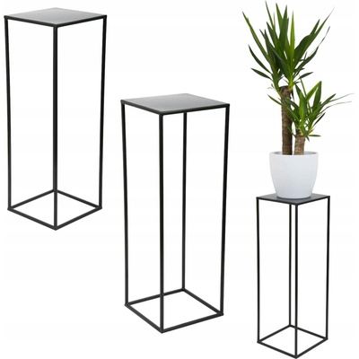 DekorStyle Květinový stojan Charr 70 cm černý – Zboží Dáma