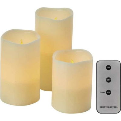 EMOS LED DCCV07 vosková svíčka vintage různé velikosti vnitřní 3x AAA 3 ks