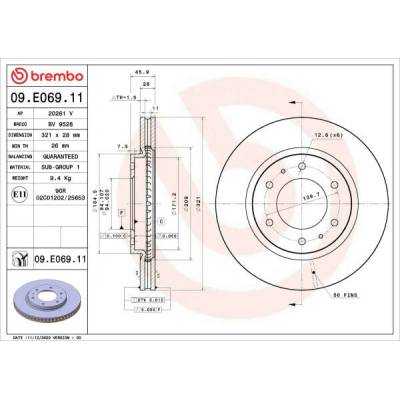 BREMBO 09.E069.11