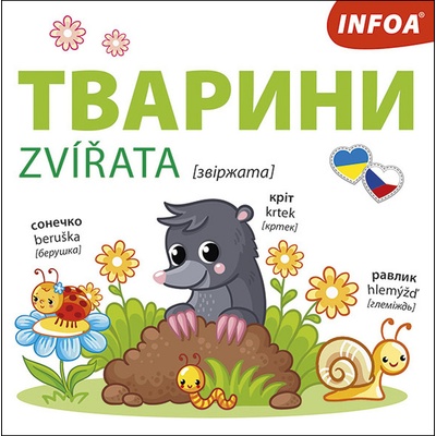 Ukrajinsko-české leporelo Zvířata