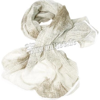 Barakuda šál sieťovaný biely