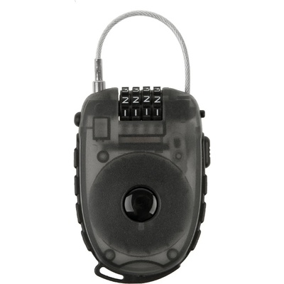M-Wave Кабелен катинар M-wave Lock'n'Roll D 24.9 Aufroll-Zahlenschloss Bike lock - Black - размер 2, 4 x 900 mm (870-2992-0111)