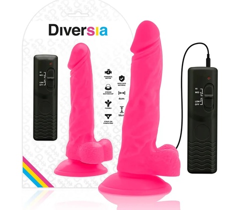 Diversia Flexible Vibrating Dildo 18 Cm