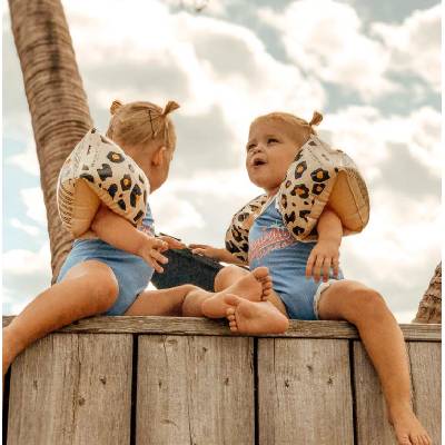 Swim Essentials : Ръкавели за деца от 2-6 години -"Beige Leopard (SWE-2020SE57)