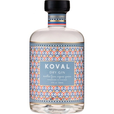 Koval DRY Gin 47% 0,5 l (čistá fľaša)